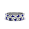 Load image into Gallery viewer, cluster-anniversary-sapphire-ring-in-white-gold-FD10124BGSABL-NL-WG.jpg