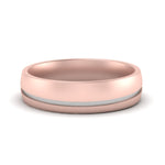 Load image into Gallery viewer, Comfort Fit 2 Tone Mens Wedding Band