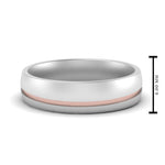 Load image into Gallery viewer, Comfort Fit 2 Tone Mens Wedding Band