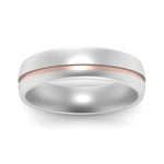 Load image into Gallery viewer, Comfort Fit 2 Tone Mens Wedding Band