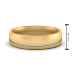 Load image into Gallery viewer, Comfort Fit 2 Tone Mens Wedding Band