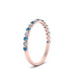 Load image into Gallery viewer, common-prong-thin-round-diamond-wedding-band-with-blue-topaz-in-FDENS3023BGICBLTO-NL-RG