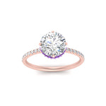 Load image into Gallery viewer, compass-point-under-halo-diamond-engagement-ring-with-purple-topaz-in-rose-gold-FDENR2147RORGVITOANGLE5-NL-RG