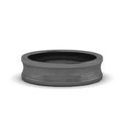 Concave Mens Wedding Ring