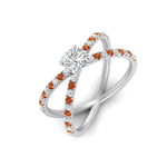 Load image into Gallery viewer, cross-band-cushion-cut-engagment-ring-with-orange-sapphire-white-gold-FD9890CURGSAORANGLE2-NL-WG_bbd81210-a3c2-42fe-bb8c-ec5a2219ef94.jpg?v=1760525946