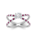 Load image into Gallery viewer, cross-band-cushion-cut-engagment-ring-with-pink-sapphire-white-gold-FD9890CURGSADRPIANGLE5-NL-WG_992961a9-97b9-4d31-a87f-c5982f327610.jpg?v=1760525946