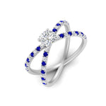 Load image into Gallery viewer, cross-band-cushion-cut-engagment-ring-with-sapphire-white-gold-FD9890CURGSABLANGLE2-NL-WG.jpg?v=1760525715