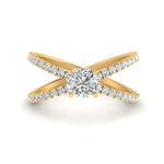 Load image into Gallery viewer, cross-band-cushion-cut-engagment-ring-yellow-gold-FD9890CUR-NL-YG.jpg?v=1760525715