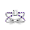 Load image into Gallery viewer, cross-band-emerald-cut-engagment-ring-with-purple-topaz-white-gold-FD9890EMRGVITOANGLE5-NL-WG_1fb5c0bc-eb4d-4fc1-ba9c-0c18b73ed1d4.jpg?v=1760525880
