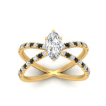 Load image into Gallery viewer, cross-band-marquise-cut-engagment-ring-with-black-diamond-yellow-gold-FD9890MQRGBLACKANGLE5-NL-YG_fd7a0a41-75ce-4574-ad71-4f8197791598.jpg?v=1760525899