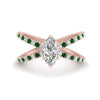 Load image into Gallery viewer, cross-band-marquise-cut-engagment-ring-with-emerald-rose-gold-FD9890MQRGEMGR-NL-RG_df8acace-d1e1-4041-ab81-806cbec45b80.jpg?v=1760525899