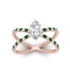 Load image into Gallery viewer, cross-band-marquise-cut-engagment-ring-with-emerald-rose-gold-FD9890MQRGEMGRANGLE5-NL-RG_be282409-5bb6-4996-b525-fed77b866e96.jpg?v=1760525898