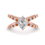 Load image into Gallery viewer, cross-band-marquise-cut-engagment-ring-with-orange-sapphire-rose-gold-FD9890MQRGSAOR-NL-RG_87563c21-0f21-4fa4-9656-e50441487122.jpg?v=1760525898