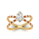 Load image into Gallery viewer, cross-band-marquise-cut-engagment-ring-with-orange-sapphire-yellow-gold-FD9890MQRGSAORANGLE5-NL-YG_03cb63fd-d8a1-4711-a3de-38f8728ef694.jpg?v=1760525898