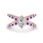 Load image into Gallery viewer, cross-band-marquise-cut-engagment-ring-with-purple-topaz-rose-gold-FD9890MQRGVITO-NL-RG_f88e93b0-32af-4279-8b13-13c4116ea51c.jpg?v=1760525899