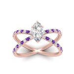 Load image into Gallery viewer, cross-band-marquise-cut-engagment-ring-with-purple-topaz-rose-gold-FD9890MQRGVITOANGLE5-NL-RG_a3457b11-d206-402a-8d6b-d369d0abe0a1.jpg?v=1760525899