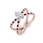 Load image into Gallery viewer, cross-band-marquise-cut-engagment-ring-with-ruby-rose-gold-FD9890MQRGRUDRANGLE2-NL-RG_93024044-1295-4f1b-abb7-29682eb55101.jpg?v=1760525898