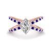 Load image into Gallery viewer, cross-band-marquise-cut-engagment-ring-with-sapphire-rose-gold-FD9890MQRGSABL-NL-RG_9705098b-69cc-4637-b360-3d48a59db49b.jpg?v=1760525898