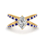 Load image into Gallery viewer, cross-band-marquise-cut-engagment-ring-with-sapphire-yellow-gold-FD9890MQRGSABL-NL-YG_d3f3e263-2214-4c06-b8d5-cb70e2198746.jpg?v=1760525898