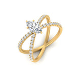 Load image into Gallery viewer, cross-band-marquise-cut-engagment-ring-yellow-gold-FD9890MQRANGLE2-NL-YG_ef72d2a4-1f63-4f65-a5e8-886c3a075a4a.jpg?v=1760525898