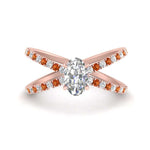 Load image into Gallery viewer, cross-band-oval-shaped-engagment-ring-with-orange-sapphire-rose-gold-FD9890OVRGSAOR-NL-RG.jpg?v=1760525778