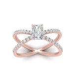 Load image into Gallery viewer, cross-band-radiant-cut-engagment-ring-rose-gold-FD9890RARANGLE5-NL-RG.jpg?v=1760525827