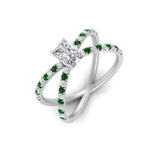Load image into Gallery viewer, cross-band-radiant-cut-engagment-ring-with-emerald-white-gold-FD9890RARGEMGRANGLE2-NL-WG.jpg?v=1760525827