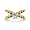 Load image into Gallery viewer, cross-band-radiant-cut-engagment-ring-with-emerald-yellow-gold-FD9890RARGEMGR-NL-YG_164c7262-3f40-44e6-9294-ef0e58d53c7d.jpg?v=1760525935