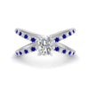Load image into Gallery viewer, cross-band-radiant-cut-engagment-ring-with-sapphire-white-gold-FD9890RARGSABL-NL-WG_d39d7c99-425d-4fad-a132-ba0817fdb379.jpg?v=1760525935