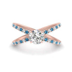Load image into Gallery viewer, cross-band-round-cut-engagment-ring-with-blue-topaz-rose-gold-FD9890RORGICBLTO-NL-RG_9cad8d78-0eea-4b00-9e82-9e2c60584d0d.jpg?v=1760525946