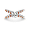 Load image into Gallery viewer, cross-band-round-cut-engagment-ring-with-orange-sapphire-white-gold-FD9890RORGSAOR-NL-WG_9ef0ead8-173f-4e36-a323-f8967303ff98.jpg?v=1760525945