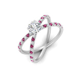 Load image into Gallery viewer, cross-band-round-cut-engagment-ring-with-pink-sapphire-white-gold-FD9890RORGSADRPIANGLE2-NL-WG_44ac621d-62ac-43cd-800c-e9b3db7d3652.jpg?v=1760525945