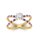 Load image into Gallery viewer, cross-band-round-cut-engagment-ring-with-purple-topaz-yellow-gold-FD9890RORGVITOANGLE5-NL-YG_57f8e888-e860-40a5-9605-16ad5e69ad7c.jpg?v=1760525946