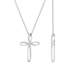 Load image into Gallery viewer, cross-design-pendant-with-diamond-in-white-gold-FDPD10729-NL-WG