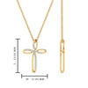Load image into Gallery viewer, cross-design-pendant-with-diamond-in-yellow-gold-FDPD10729-NL-YG-HW