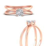 Load image into Gallery viewer, crossover-cushion-cut-solitaire-diamond-ring-in-rose-gold-fdenr1008cuangle3-nl-rg