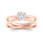 Load image into Gallery viewer, crossover-cushion-cut-solitaire-diamond-ring-in-rose-gold-fdenr1008cuangle5-nl-rg