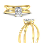 Load image into Gallery viewer, crossover-radiant-cut-solitaire-engagement-ring-in-yellow-gold-fdenr1008rarangle3-nl-yg