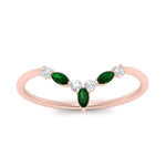 Load image into Gallery viewer, crown-marquise-emerald-and-round-diamond-band-in-FD9612BGEMGR-NL-RG