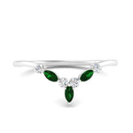 Load image into Gallery viewer, crown-marquise-emerald-and-round-diamond-band-in-FD9612BGEMGR-NL-WG