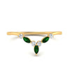 Load image into Gallery viewer, crown-marquise-emerald-and-round-diamond-band-in-FD9612BGEMGR-NL-YG