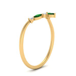 Load image into Gallery viewer, crown-marquise-emerald-and-round-diamond-band-in-FD9612BGEMGR-NL-YG