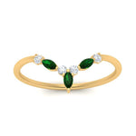 Load image into Gallery viewer, crown-marquise-emerald-and-round-diamond-band-in-FD9612BGEMGR-NL-YG