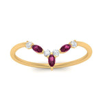 Load image into Gallery viewer, crown-marquise-pink-sapphire-and-round-diamond-band-in-FD9612BGSADRPI-NL-YG