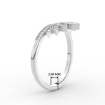 Load image into Gallery viewer, crown-v-stacking-diamond-wedding-band-in-white-gold-FD11456B-NL-WG
