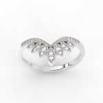 Load image into Gallery viewer, crown-v-stacking-diamond-wedding-band-in-white-gold-FD11456B-NL-WG