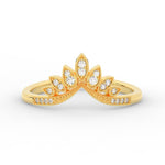 Load image into Gallery viewer, crown-v-stacking-diamond-wedding-band-in-yellow-gold-FD11456B-NL-YG