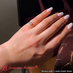 Load image into Gallery viewer, Curve Wave Solitaire Diamond Ring