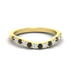 Load image into Gallery viewer, curved-black-diamond-wedding-ring-for-women-in-yellow-gold-fdens2255bgblacksleep-nl-yg-ws1.jpg