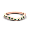 Load image into Gallery viewer, curved-channel-emerald-women-matching-band-in-rose-gold-fdens2255bgemgrsleep-nl-rg-ws2.jpg